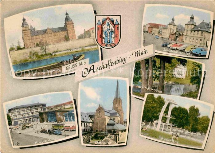 Aschaffenburg Main Schlo? Johannesburg Sch?nborner Hof Park-Sch?nbusch Freibad