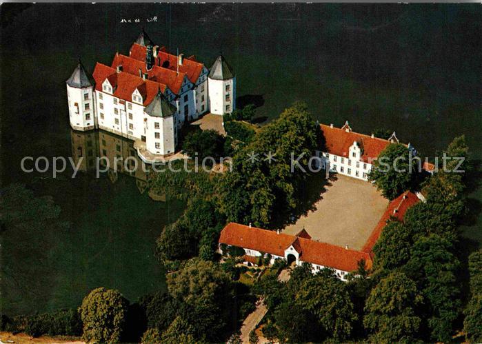 Gluecksburg Ostseebad Fliegeraufnahme Schloss an Flensburger Foerde