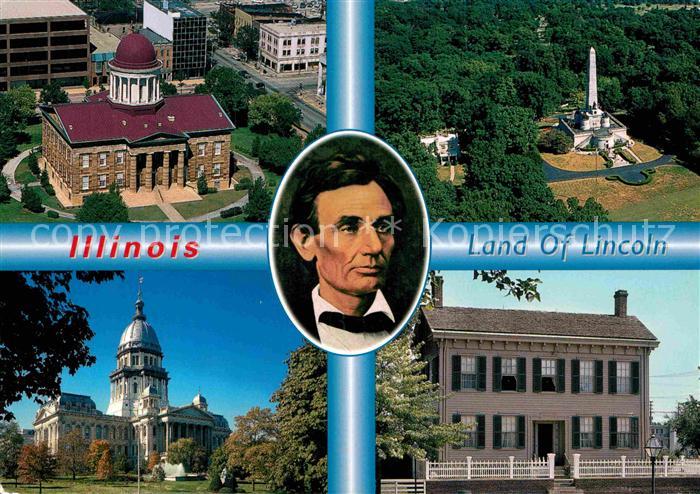 Illinois City Land of Lincoln Capital Lincolns Tomb Lincolns Home