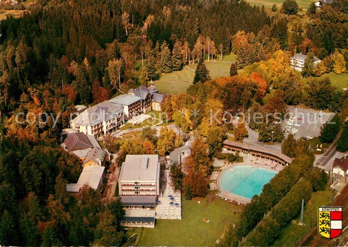 Warmbad Villach Fliegeraufnahme Kuranlagen