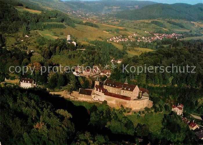 Bensheim Bergstrasse Fliegeraufnahme Schloss Schoenberg