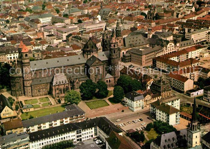 Worms Rhein Fliegeraufnahme Dom