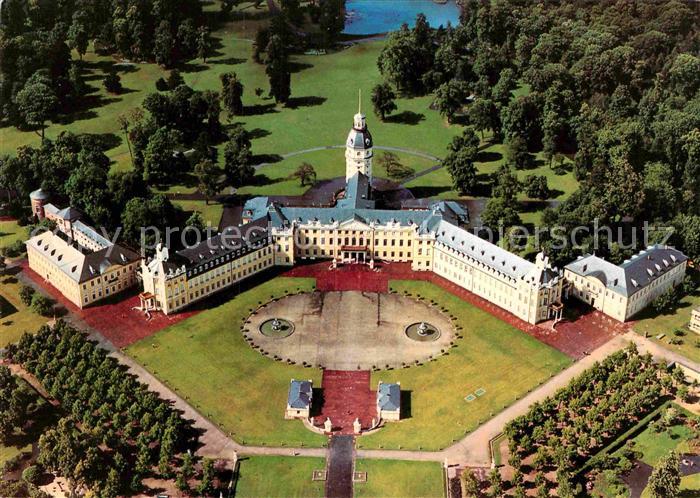 Karlsruhe Baden Fliegeraufnahme Schloss