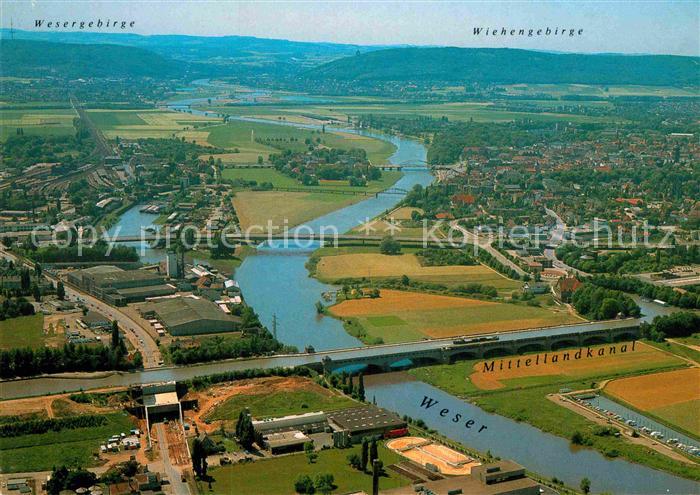 Minden Westfalen Fliegeraufnahme