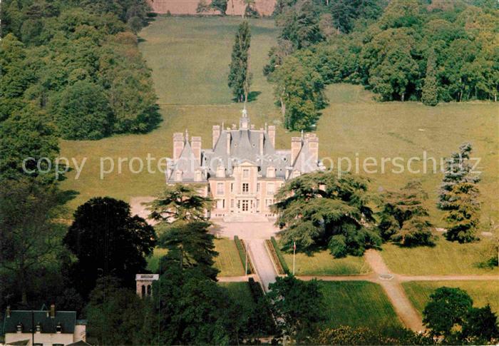 Nainville-les-Roches Fliegeraufnahme Schloss