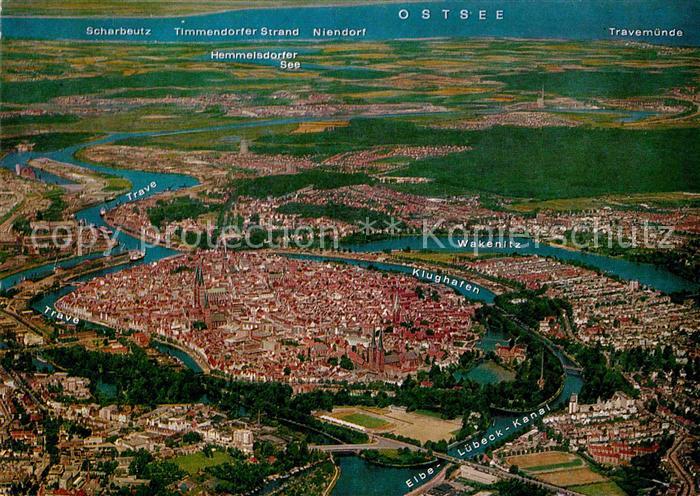 Luebeck Fliegeraufnahme