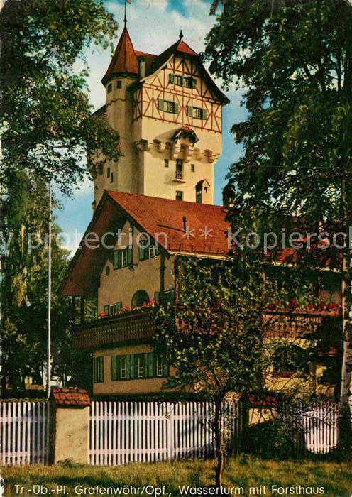 Grafenwoehr Wasserturm mit Forsthaus