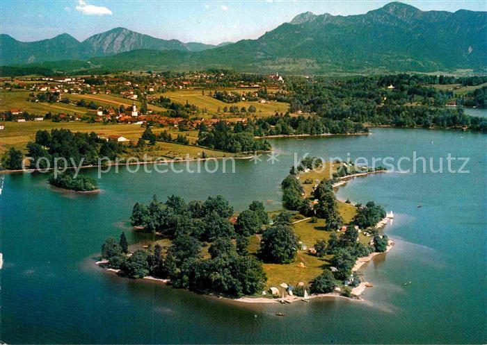 Seehausen Staffelsee Fliegeraufnahme Insel Buchau