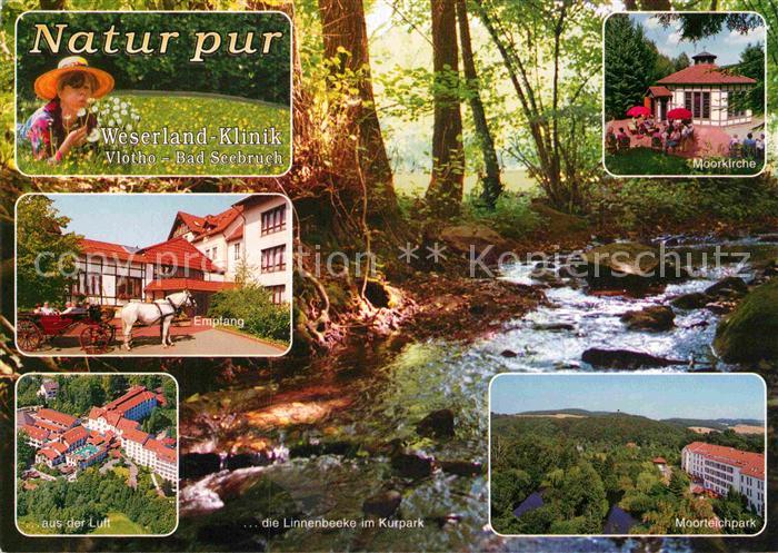 Vlotho Weserland Klinik Moorkirche Moorteichpark Empfang