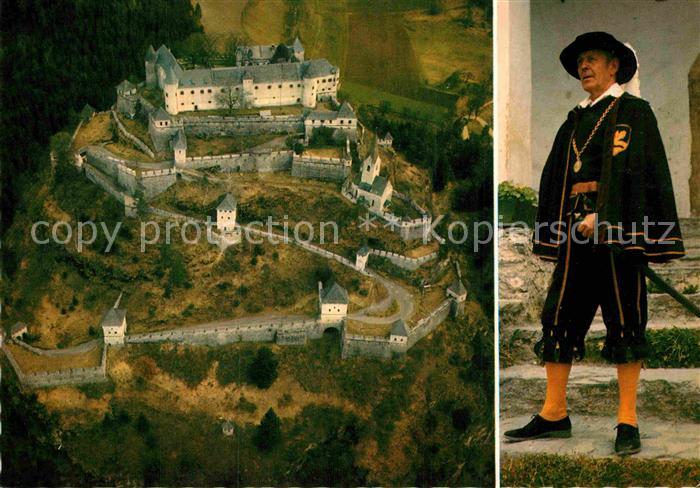 Burg Hochosterwitz Fliegeraufnahme und Burgvogt 16. Jahrhundert