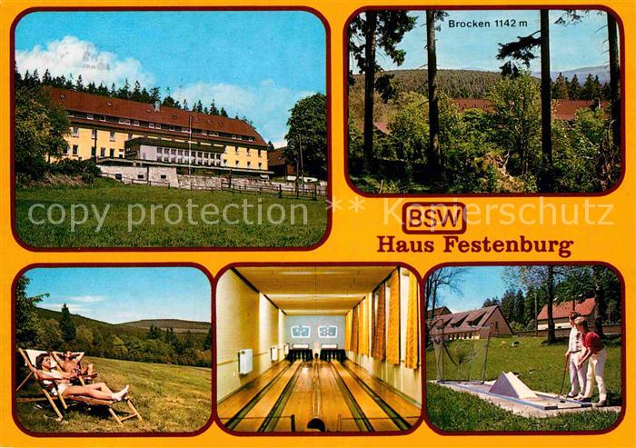 Clausthal-Zellerfeld Haus Festenburg Minigolf Kegelbahn