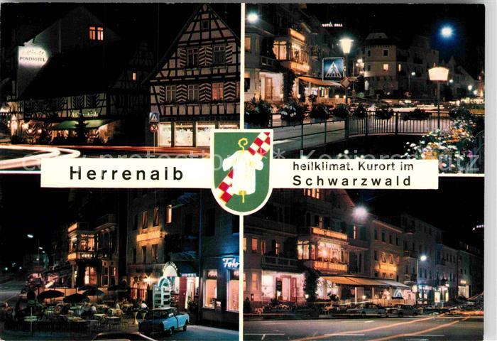 Herrenalb Bad Herrenalb Kurort bei Nacht