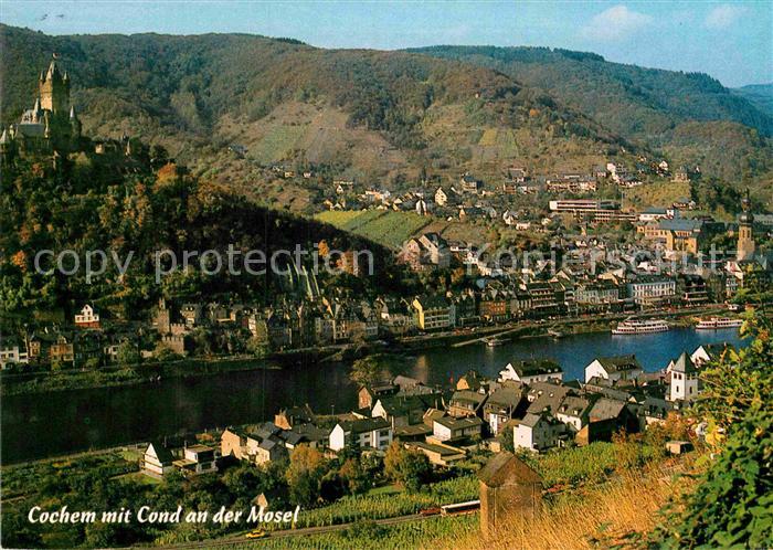 Cochem Mosel mit Cond Moselpartie