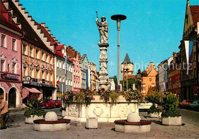 Straubing Jacobsbrunnen am Ludwigsplatz