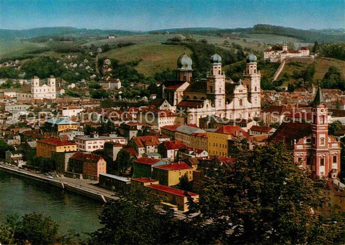 PAssAU Bayern Fliegeraufnahme Studienkirche Dom Wallfahrtskirche
