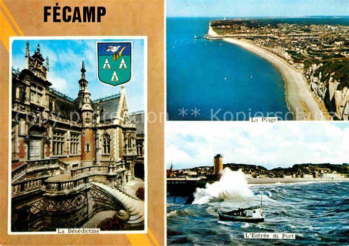 Fecamp Fliegeraufnahme Port Stradn La Benedict