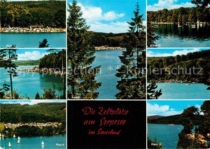 Sorpesee Sauerland Campingplaetez Sorpetalsperre