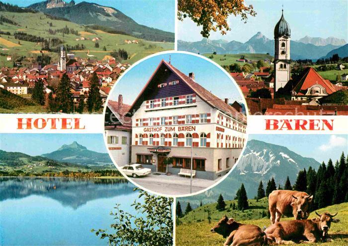 Nesselwang Hotel Gasthof Baeren Seepartie Kuehe