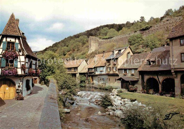 Kayersberg Vieilles maisons au bord de la Weiss