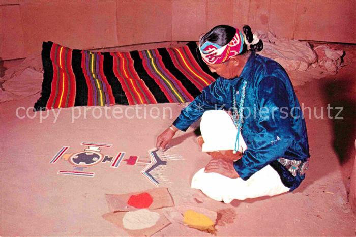 Navajo Sand Painter Indianer