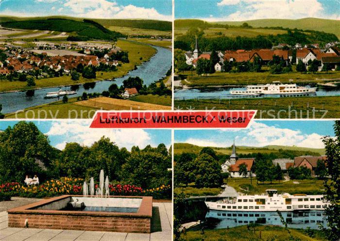 Wahmbeck Weserbergland Weserpartien Fliegeraufnahme Brunnen