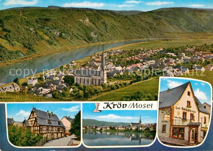 Kroev Mosel Fliegeraufnahme Moselpartie Kroever Nacktarsch