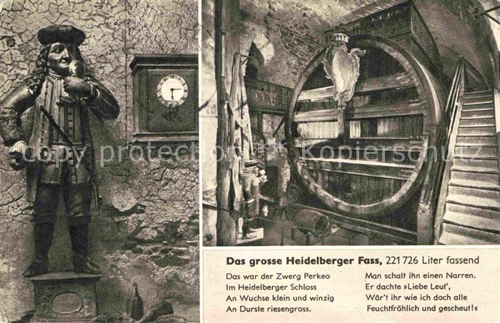 Heidelberg Neckar Heidelberger Fass Gedicht