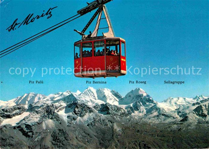 Seilbahn Corviglia-Piz Nair St. Moritz Berninagruppe