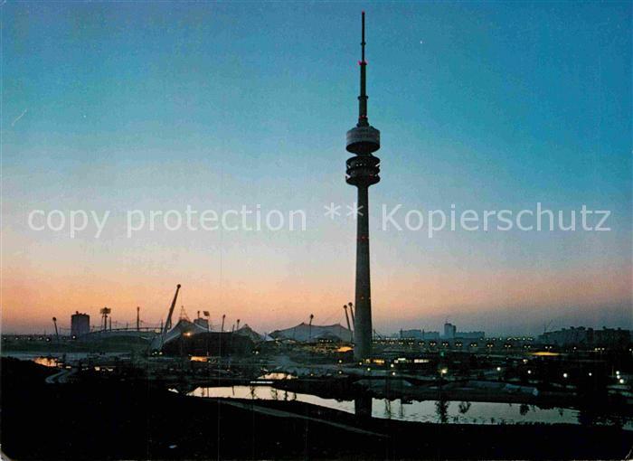 Funkturm Muenchen Olympiaturm Olympiapark