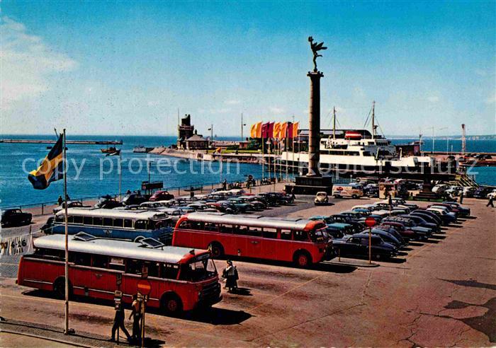 Faehre Ferry Bac Traghetto-- Haelsingborg Hamntorget Seefahrtssaeule C. Milles