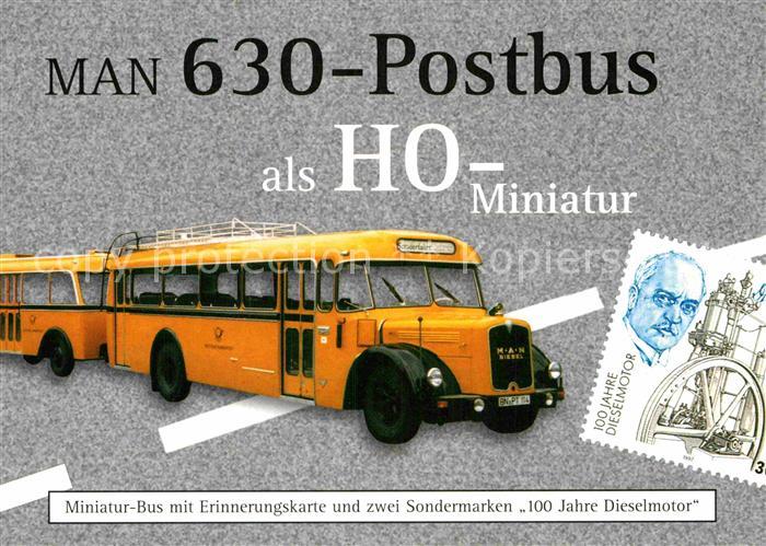 Postbus Man 630 HO-Miniatur Sondermarken 100 Ja
