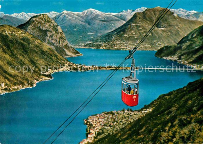 Seilbahn Serpiano Luganersee San Salvatore Monte Bre