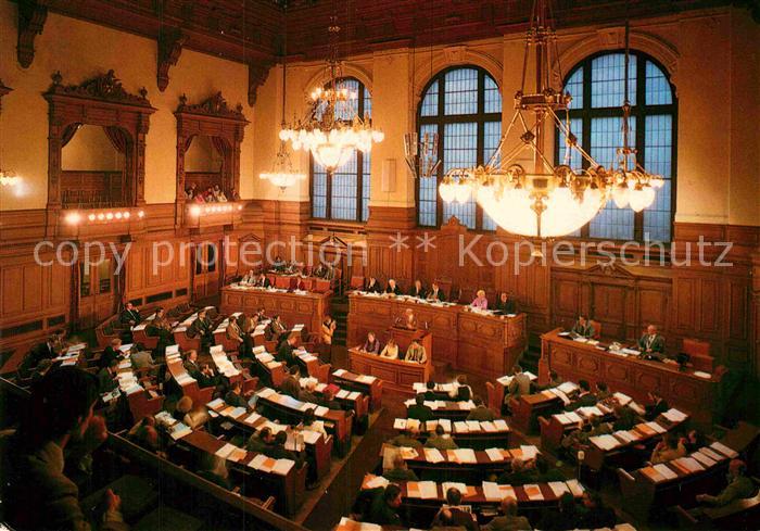 HAMBURG  CITY Rathaus Buergerschaft Plenarsaal