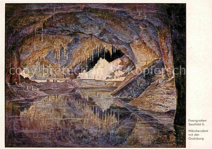 Hoehlen Caves Grottes Feengrotten Saalfeld Märchendom Gralsbu