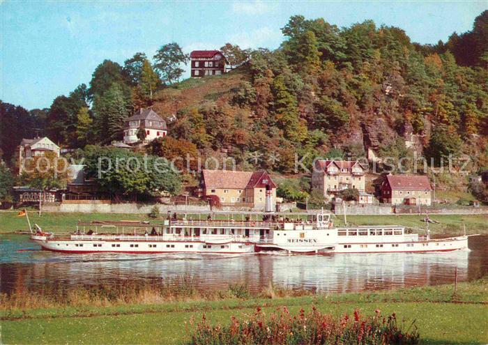 Dampfer Seitenrad Oberdeckdampfer Meissen Weisse Flotte Dresden