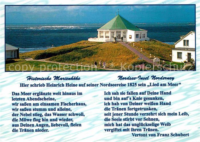 Heine Heinrich Marienhoehe Norderney Lied am Meer