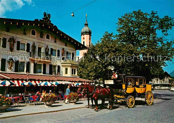 Postkutsche Garmisch-Partenkirchen Marienplatz Hote