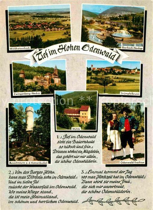 Liederkarte Tief im Hohen Odenwald Waldkatzenbach Struempfelbrunn