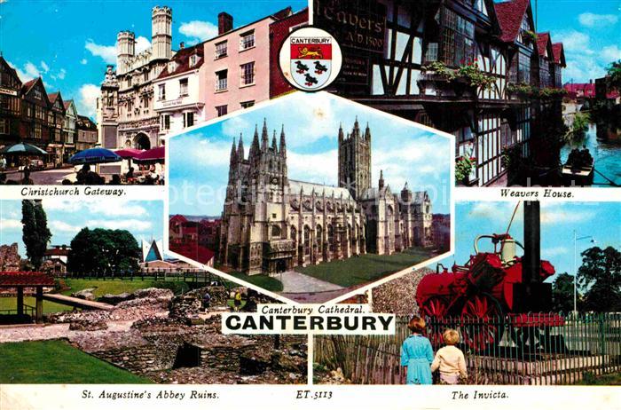Canterbury Kent Christchurch Gateway Weavers House St Augustines Abbey Ruins The