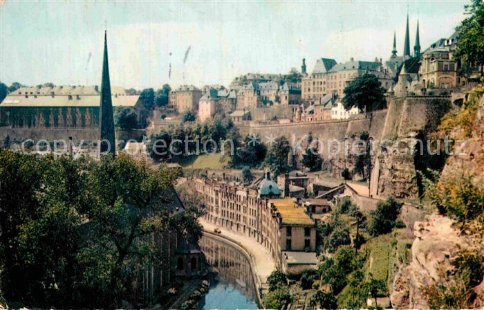 LUXEMBOURG  Luxemburg Faubourg du Grund et Promenade de la Corniche