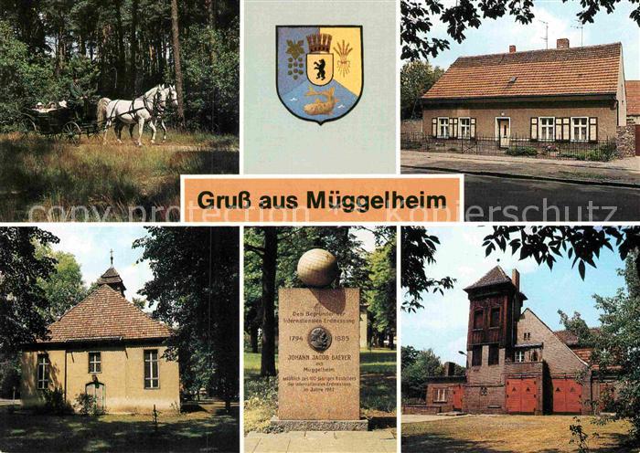 Mueggelheim Berlin Kutschfahrt Altes Bauernhaus Dorfkirche Gedenkstein Feuerwach