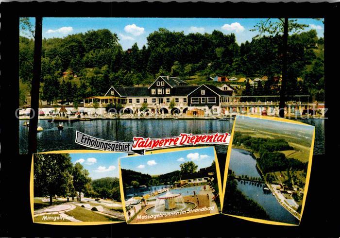 Leichlingen Rheinland Talsperre Diepental Minigolfplatz Massagebrunnen Strandbad
