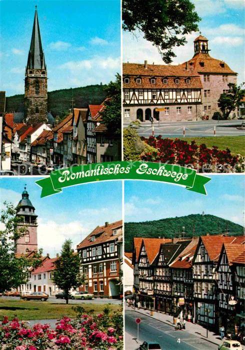 Eschwege Neustaedter Kirche Landgrafenschloss Anlagen Marktplatz