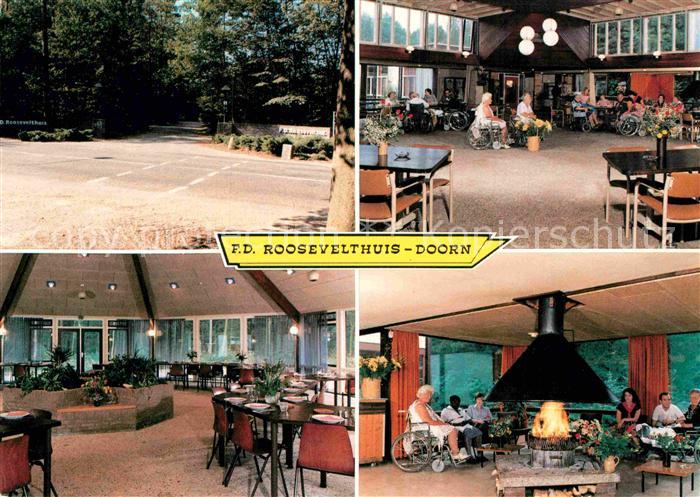 Doorn Niederlande FD Roosevelthuis Hoofdingang Open Haard Centrale Hal Eetzaal