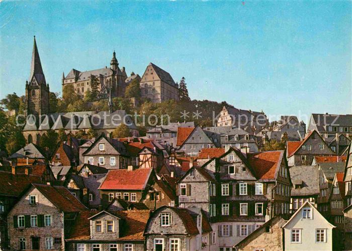 Marburg Lahn Altstadt mit Landgrafenschloss