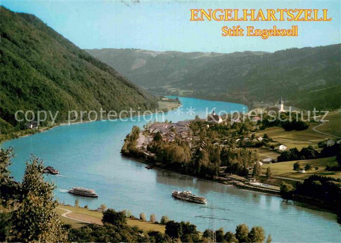 Engelhartszell Donau Oberoesterreich Stift Engelszell mit Trappistenkloster Flie