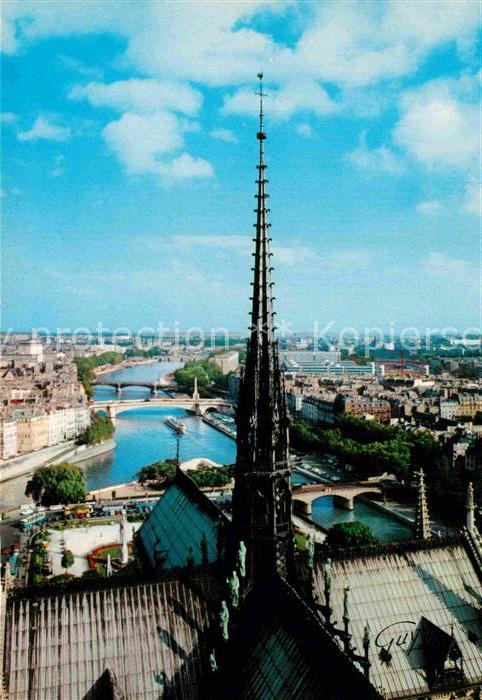 Paris Fleche de Notre Dame et panorama de la