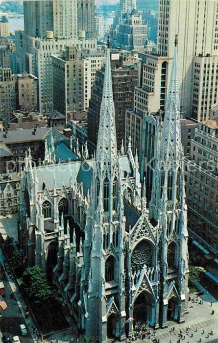 New York City Fliegeraufnahme St. Patrick Cathedrale Fith Avenue