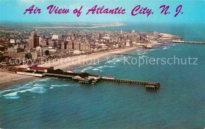 Atlantic City New Jersey Fliegeraufnahme Strand und Skyline