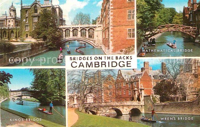 Cambridge Cambridgeshire Bridge of Sighs Mathematical-Bridge Wrens-Bridge Kings-